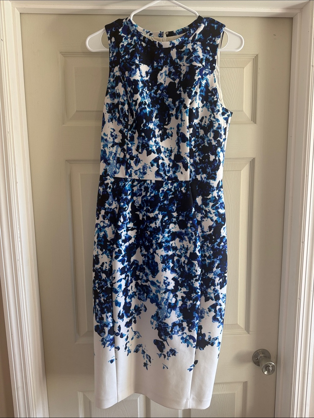 Vince Camuto Floral Sleeveless Scuba Sheath Dress #8